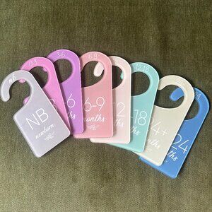 NWOT 8 piece Acrylic Nursery Closet Organizing Dividers